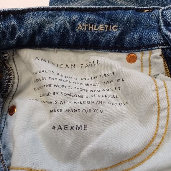 American Eagle Jeans Men's 28X30 Blue ATHLETIC Next Level Airflex Stretch Denim - Picture 8 of 11